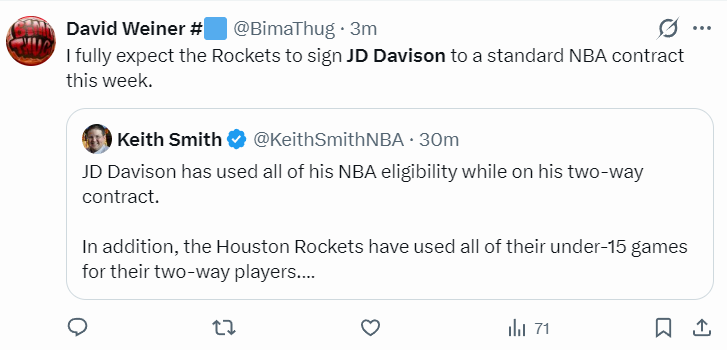  从G联赛MVP到NBA季后赛：JD-戴维森合同转正背后的战略逻辑 体育新闻