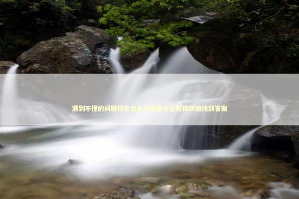 遇到不懂的问题你会怎么办这些方法帮你快速找到答案 IT技术
